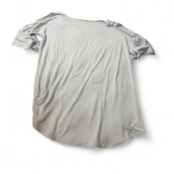 Ruffled Sleeve Cold Shoulder Top‎ - Picture 8 of 14